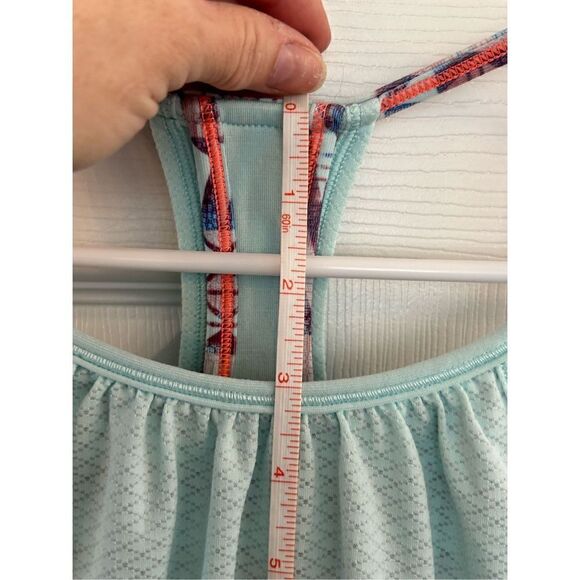 Ivivva Mint green blue Aztec Double Dutch Tank Top size 10 EUC - Picture 8 of 10